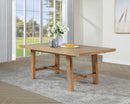 Middleton 106-inch Extension Leaf Dining Table Natural Brown