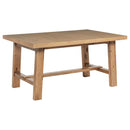 Middleton 106-inch Extension Leaf Dining Table Natural Brown