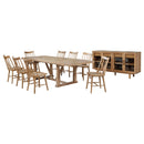 Middleton  Extension Leaf Dining Set Brown and Black
