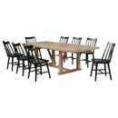 Middleton  Extension Leaf Dining Set Brown and Black