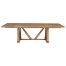 Middleton 106-inch Extension Leaf Dining Table Natural Brown