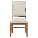 Middleton Upholstered Dining Side Chair Beige (Set of 2)