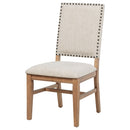 Middleton Upholstered Dining Side Chair Beige (Set of 2)