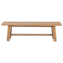 Middleton 60-inch Wood Backless Dining Bench Natural Brown