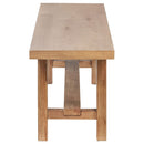 Middleton 60-inch Wood Backless Dining Bench Natural Brown