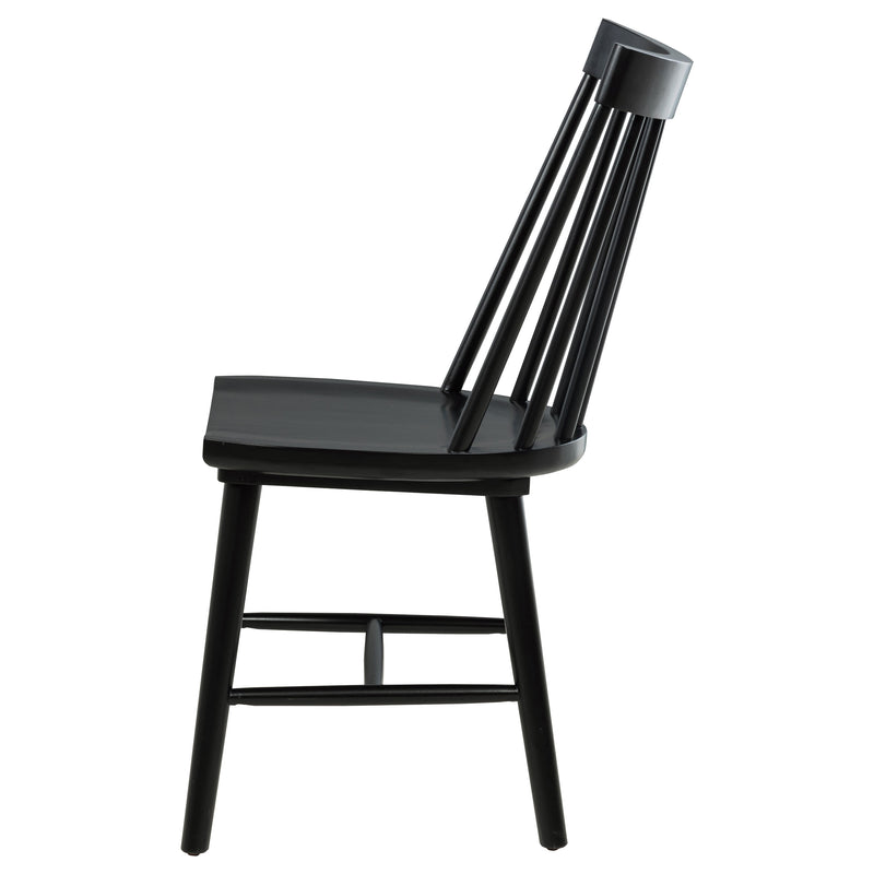 Middleton Solid Wood Dining Side Chair Black (Set of 2)