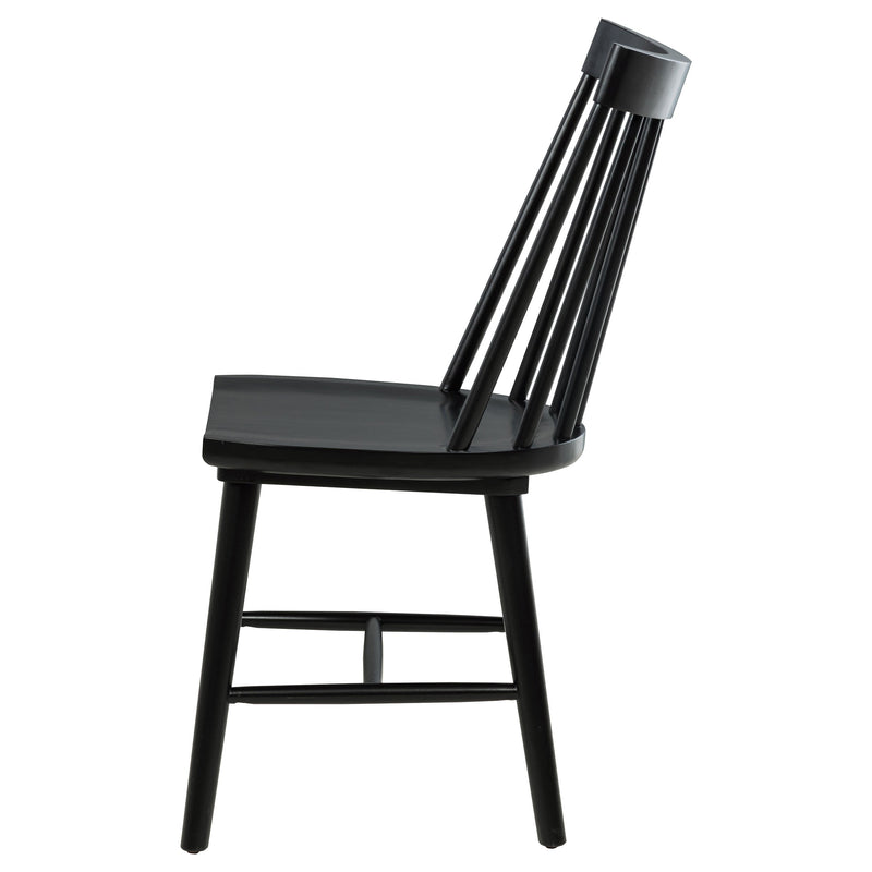 Middleton Solid Wood Dining Side Chair Black (Set of 2)