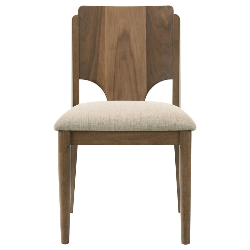 Crestmore  46-inch Round Wood Dining Table Set Walnut