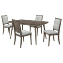 Onslow  59-inch Rectangular Dining Set Dark Brown