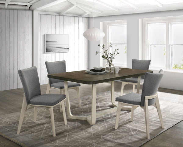 Biloxi  71-inch Rectangular Dining Set Greyish Brown