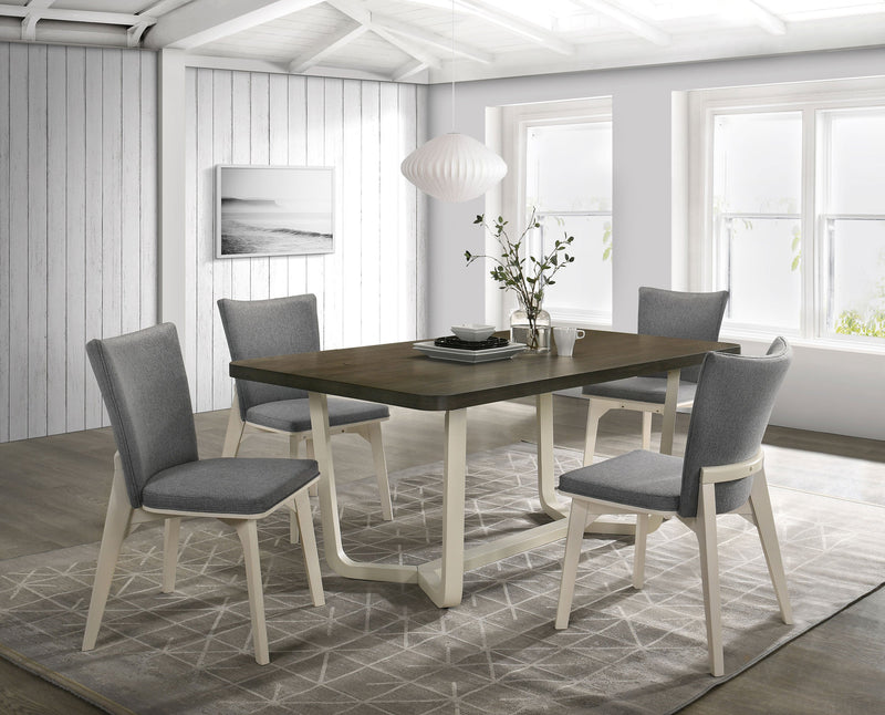 Biloxi  71-inch Rectangular Dining Set Greyish Brown