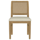 Arini Rattan Cane Dining Side Chair Black (Set of 2)