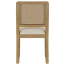 Arini Rattan Cane Dining Side Chair Black (Set of 2)