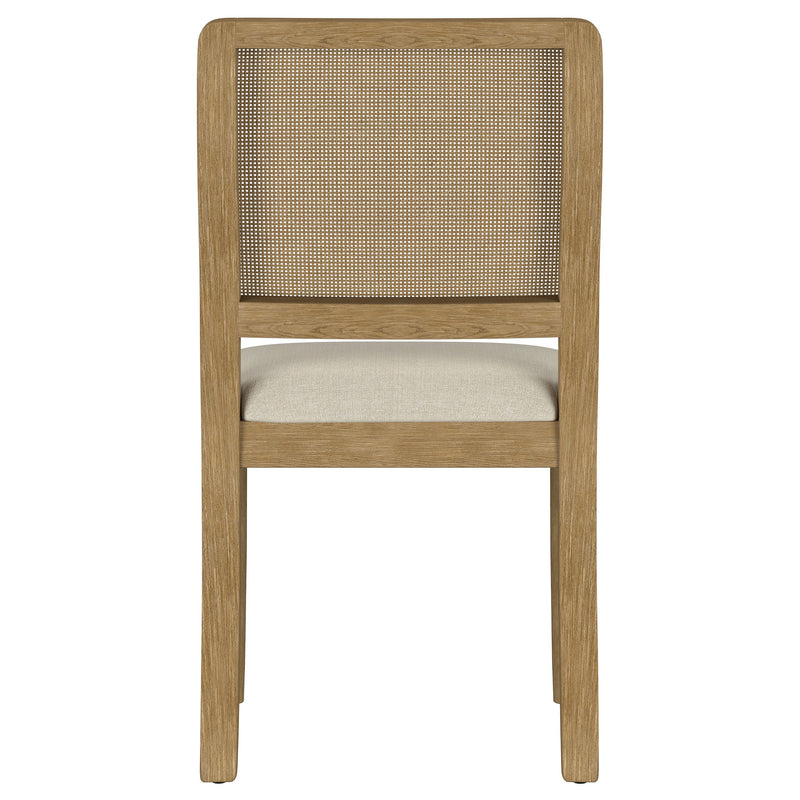 Arini Rattan Cane Dining Side Chair Black (Set of 2)