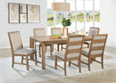 Bruner  72-inch Rectangular Dining Set Natural Brown