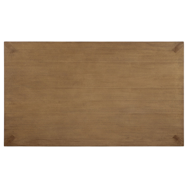 Bruner  72-inch Rectangular Dining Set Natural Brown