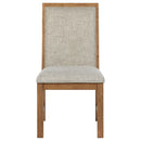 Bruner  72-inch Rectangular Dining Set Natural Brown