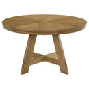 Danvers  Dining Table Set Brown Oak and Latte