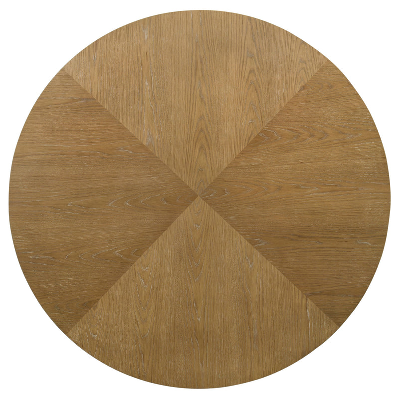 Danvers  Dining Table Set Brown Oak and Latte