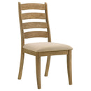 Dalila Wood Dining Side Chair Cappuccino (Set of 2)