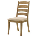 Dalila Wood Dining Side Chair Cappuccino (Set of 2)