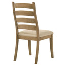 Dalila Wood Dining Side Chair Cappuccino (Set of 2)