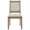 Scottsdale Wood Dining Side Chair Washed Brown (Set of 2)