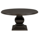 Twyla Round Wood Dining Room Table Set Dark Cocoa
