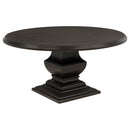 Twyla Round Wood Dining Room Table Set Dark Cocoa