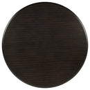 Twyla Round Wood Dining Room Table Set Dark Cocoa