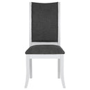 Judd Upholstered Dining Side Chair Pearl White (Set of 2)