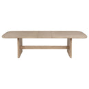 Kailani  Rectangular Wood Dining Table Set Beige Oak