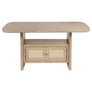 Kailani  Wood Counter Height Dining Set Beige Oak