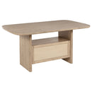 Kailani  Counter Dining Set with Cabinet Beige Oak
