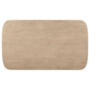 Kailani  Counter Dining Set with Cabinet Beige Oak