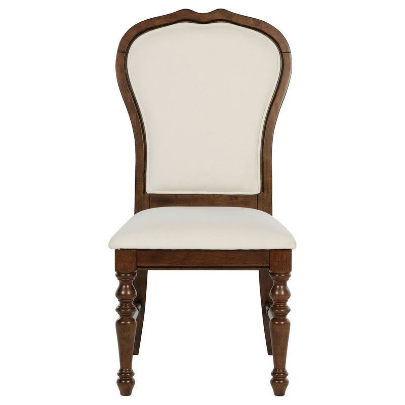 Landon 60-inch Round Dining Table Set Rich Brown