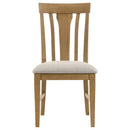 Hartville Dining Side Chair Natural Light Brown (Set of 2)