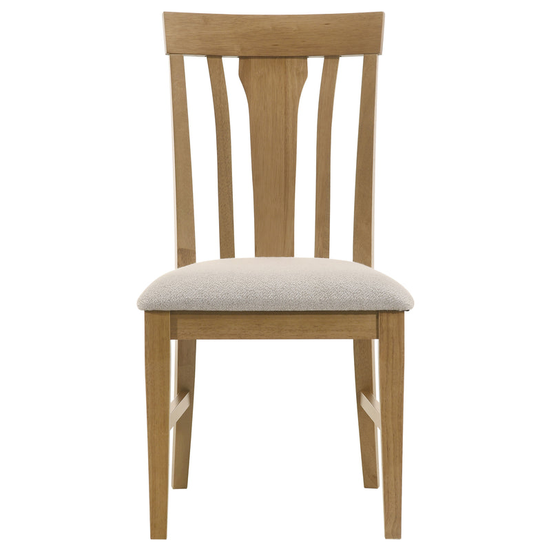 Hartville Dining Side Chair Natural Light Brown (Set of 2)