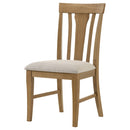 Hartville Dining Side Chair Natural Light Brown (Set of 2)