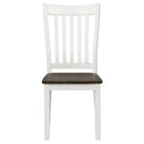 Kingman  Rectangular Dining Set Espresso and White