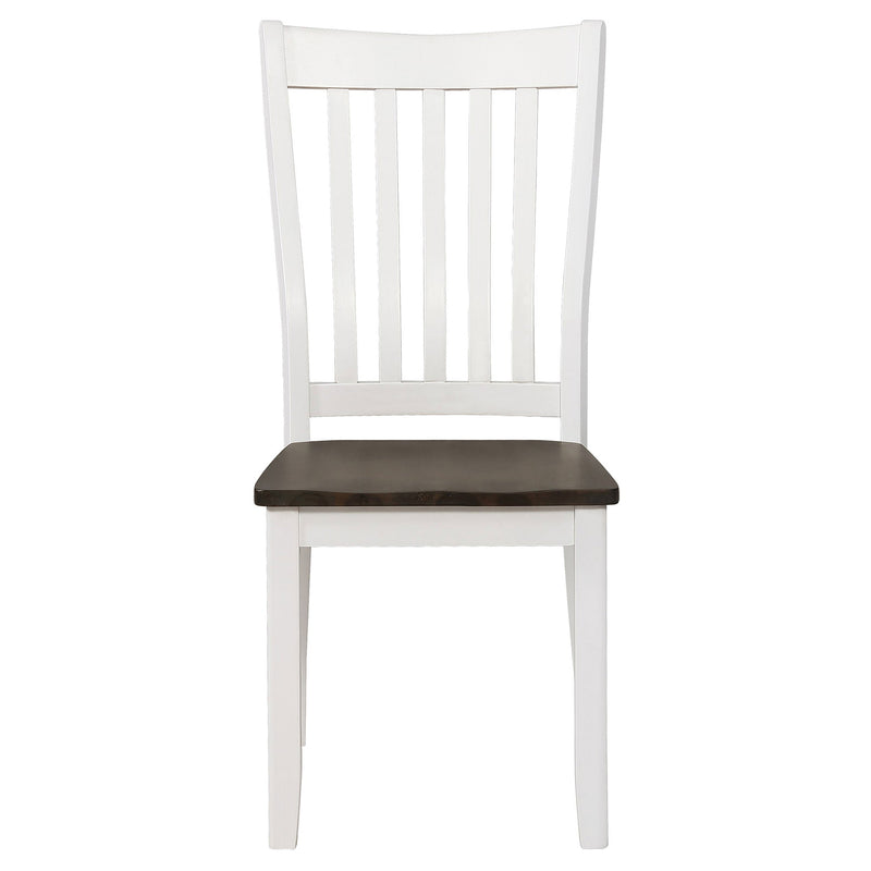 Kingman  Rectangular Dining Set Espresso and White