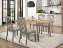 Nogales  Rectangular Dining Table Set Coastal Grey