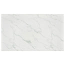 Athena Rectangular 64-inch Faux Marble Dining Table Chrome