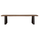 Ditman Live Edge Wood Dining Bench Grey Sheesham