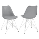 Juniper Polypropylene Dining Side Chair Black (Set of 2)