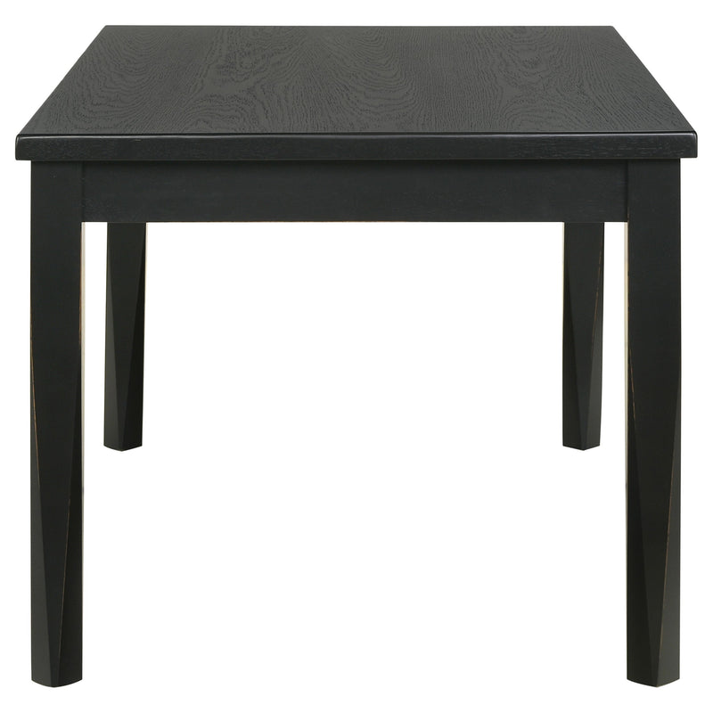 Appleton Rectangular 59-inch Dining Table Brown Brushed