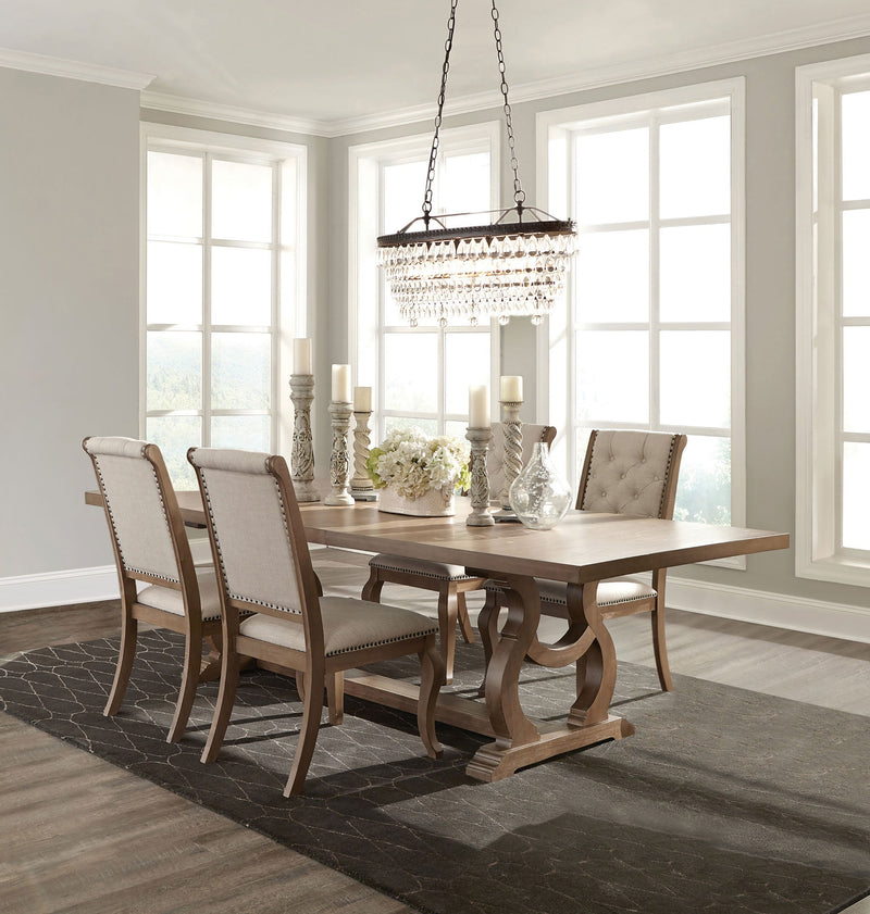 Brockway  Extension Leaf Dining Set Antique Java