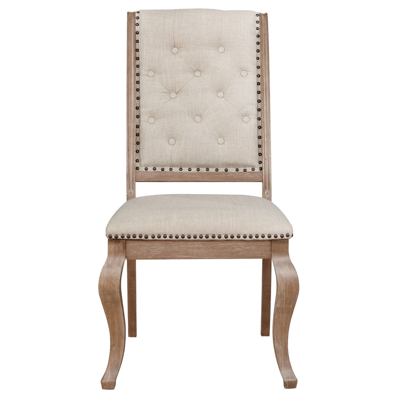 Brockway Upholstered Dining Chair Barley Brown (Set of 2)