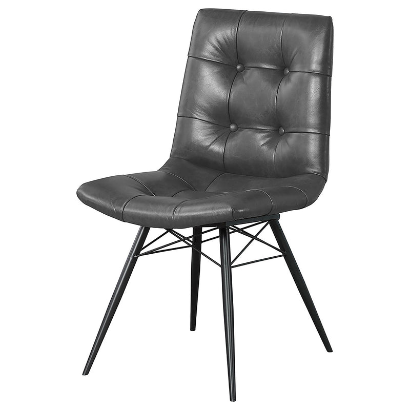 Aiken Upholstered Dining Side Chair Brown(Set of 4)