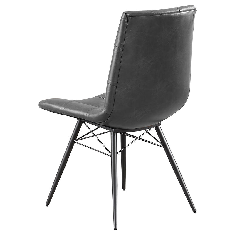 Aiken Upholstered Dining Side Chair Brown(Set of 4)